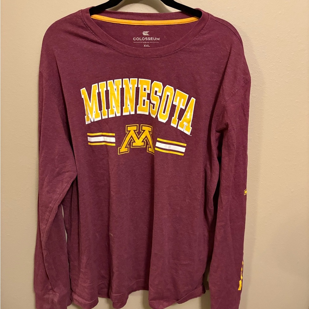 Colosseum Maroon and Gold Minnesota Tee